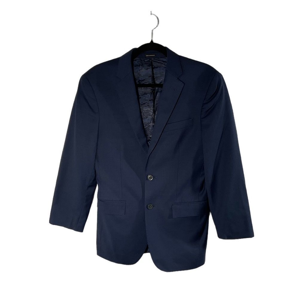 JOSEPH ABBOUD Men’s Size 36/30 Blue Wool Polyester Sport Coat Blazer Suit Jacket